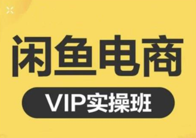 鱼客·闲鱼电商零基础入门到进阶VIP实战课程，帮助你掌握闲鱼电商所需的各项技能-锦年学吧