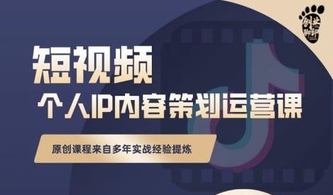 抖音短视频个人ip内容策划实操课，真正做到普通人也能实行落地-锦年学吧