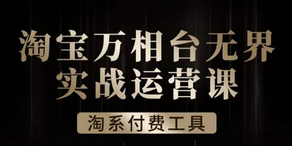 沧海·淘系万相台无界实战运营课，万相台无界实操全案例解析-锦年学吧