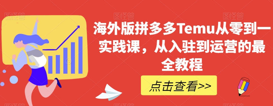 海外版拼多多Temu从零到一实践课，从入驻到运营的最全教程-锦年学吧