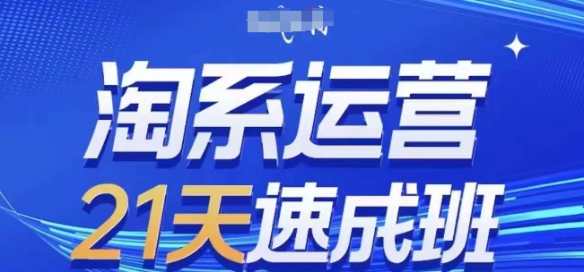 淘系运营21天速成班(更新24年7月)，0基础轻松搞定淘系运营，不做假把式-锦年学吧